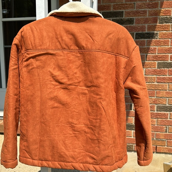 teddy lined button jacket - Picture 4 of 4